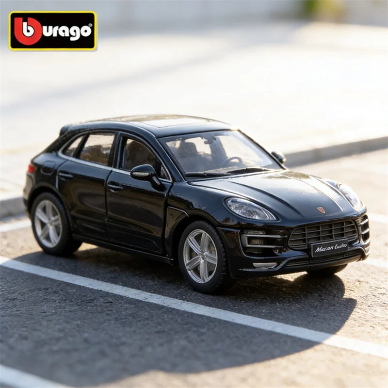 

Bburago 1:24 Модель внедорожника Porsche Macan из сплава, литая металлическая игрушка, коллекционная имитационная модель автомобиля, подарок для детей