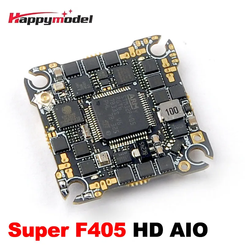 

HappyModel SuperF405HD ELRS AIO 4in1 Flight Controller Built-in 20A ESC UART 2.4G ELRS RX 2-4S 25.5X25.5mm for FPV Whoop Drone