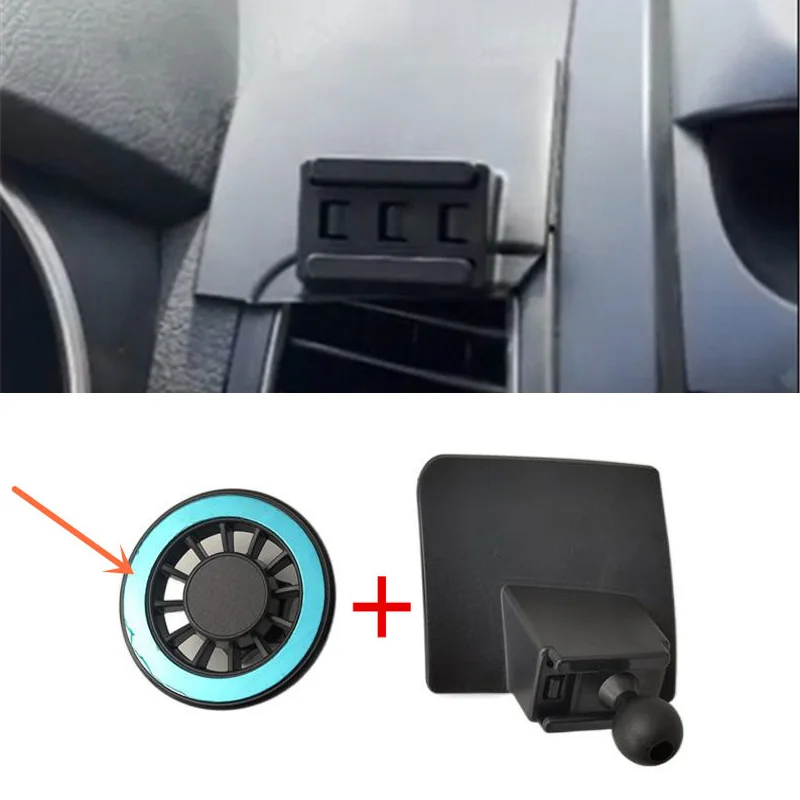 

1 комплект, АБС-пластик для 2009-2014 годов KIA Sorento, специальный автомобильный магнитный держатель для телефона, фиксированный кронштейн, подставка для мобильного телефона