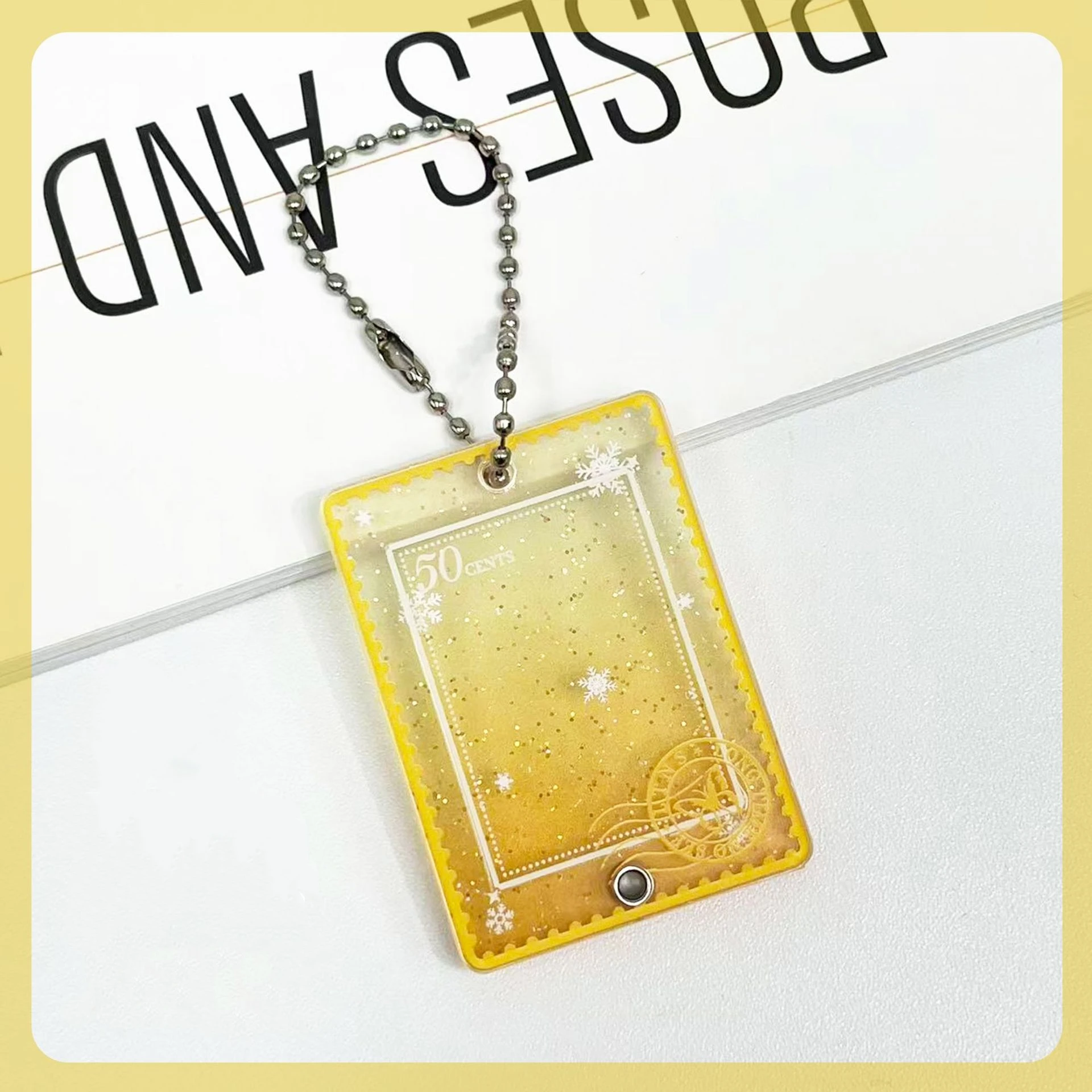 Transparent Photo Keychain Sentimental Acrylic Photo Frame Keychain Pocket Size Keychain  For Memorable Gifts Bag