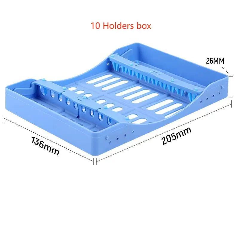 5/7/10 Holes Dental Sterilization Rack For Composite Resin Filling Spatulas Aesthetic Restoration Placing Box Dentist Instrument