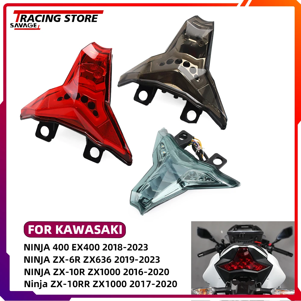 

Taillight Integrated with Turn Signals Blinker For Kawasaki Z400 ER400 Z1000 ZR1000 Ninja EX400 ZX6R ZX636 ZX10R ZX10RR ZX1000