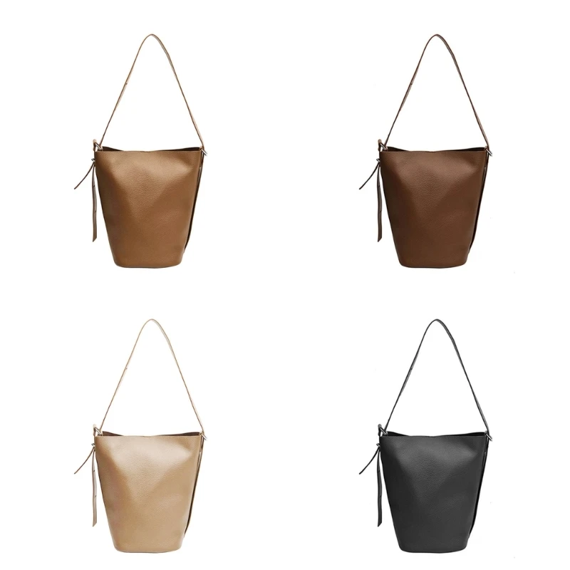 

Sophisticated Bucket Handbag Shoulder Bags Large Capacity Underarm Bag Fashionable Armpit Purse for Office and Daily Use