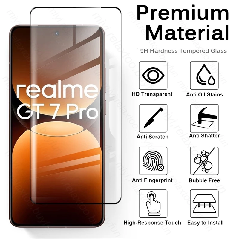 4To1 Camera Protective Glass for Realme GT 7 Pro 5G Tempered Glass on Realmi GT7Pro GT 7 Pro 7Pro Curved Screen Protector Films