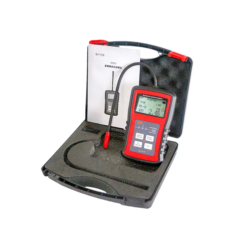 

KM20 Multi-system Ignition Analyzer Tester Measure Spark Volt Spark Burn TimeSpark Plug Tester High Voltage Coil Detection