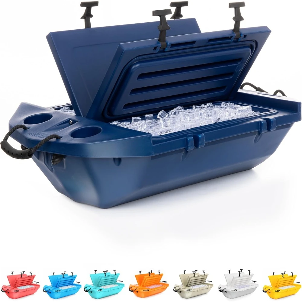 40QT Party Ice Cooler Table, Amphibious Hard Shell Design, Dry Storage Vessel, Floating Ice Cooler Table