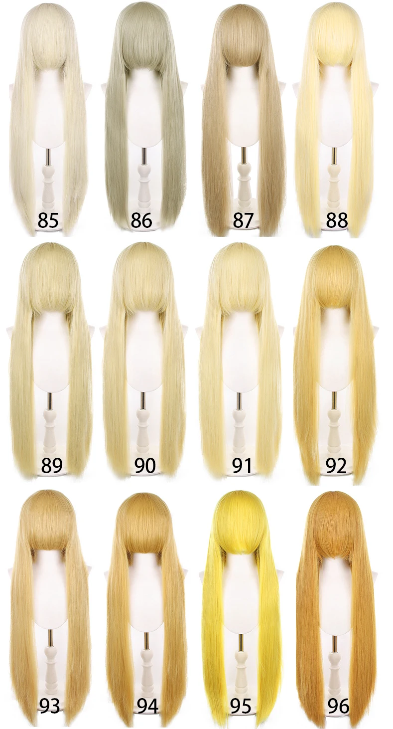 (GL44) الكرتون أنيمي Kigurumi تأثيري قناع لوليتا كروسدرينج BJD قناع تفصيل كبير صافي طويل مجعد الشعر المستعار 75 سنتيمتر #3