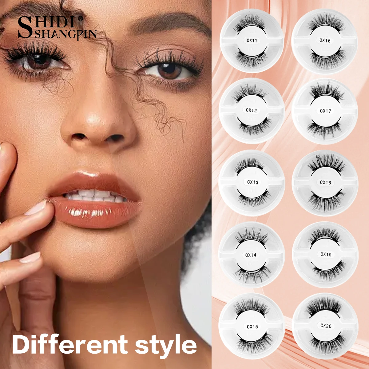 10Pairs Magnetic Lashes Kit Fake 3D Mink Natural Long Fluffy Magnet Band Mink False Eyelash Extension Free Glue Makeup Tool