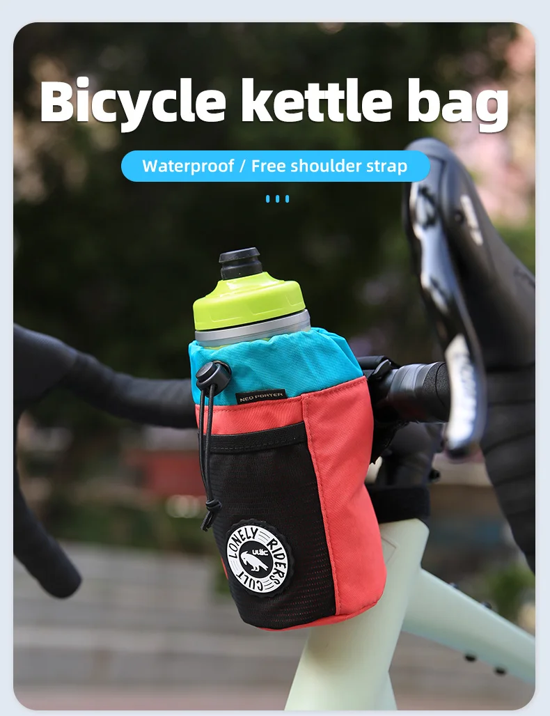 ULAC Fahrrad-Lenkertasche, 1/1,1 l, MTB, Rennrad, Roller, C-HOLD, wasserdichte Vorbautasche, Radfahren, Wasserflaschentasche mit abnehmbarem Streifen – Detail 2