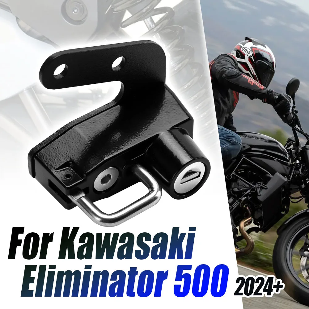 For Kawasaki Eliminator 500 2023 2024 Helmet Lock Kit Helmets Security Anti-Theft Lock Rust-Proof Aluminum Alloy Accessories