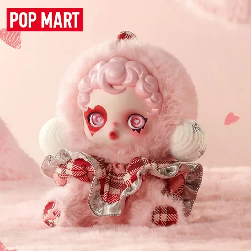 Pop mart crânio panda inverno sinfonia série anime figura de ação acho saco ornamento estatuetas decoração para casa bonecas de mesa modelo meninas