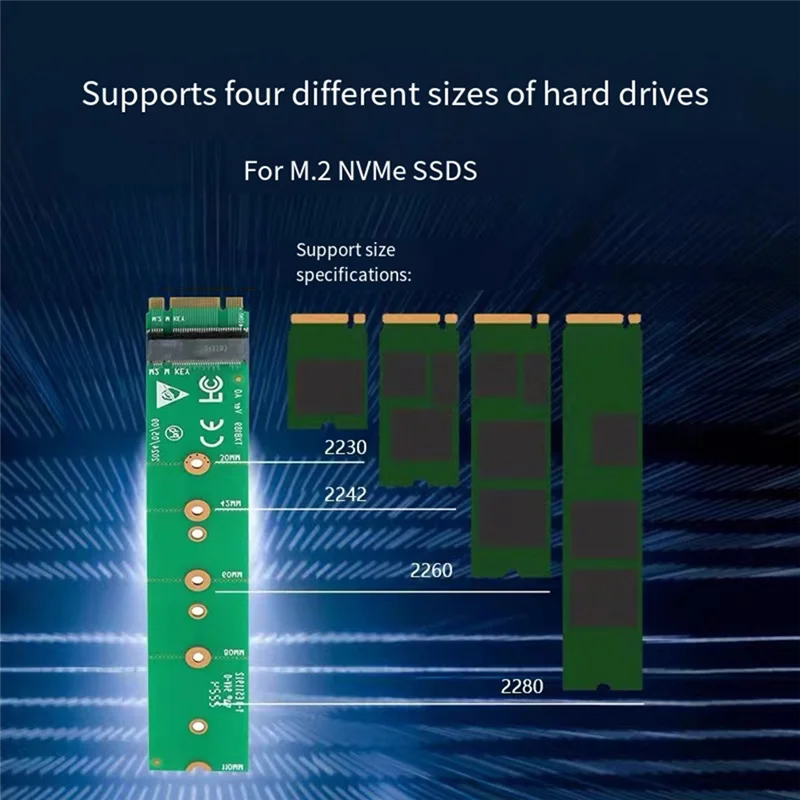 AS95-M.2 NVME Test Adapter Extension Card Mkey Solid State Drive Test Card Test Adapter Extension Card