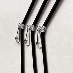 5pcs Scale Connector Fishing Pipe Balance Bracket Plastic Fishing Feeder Tools Anti-Tangle Feeder Spacer Black 22cm