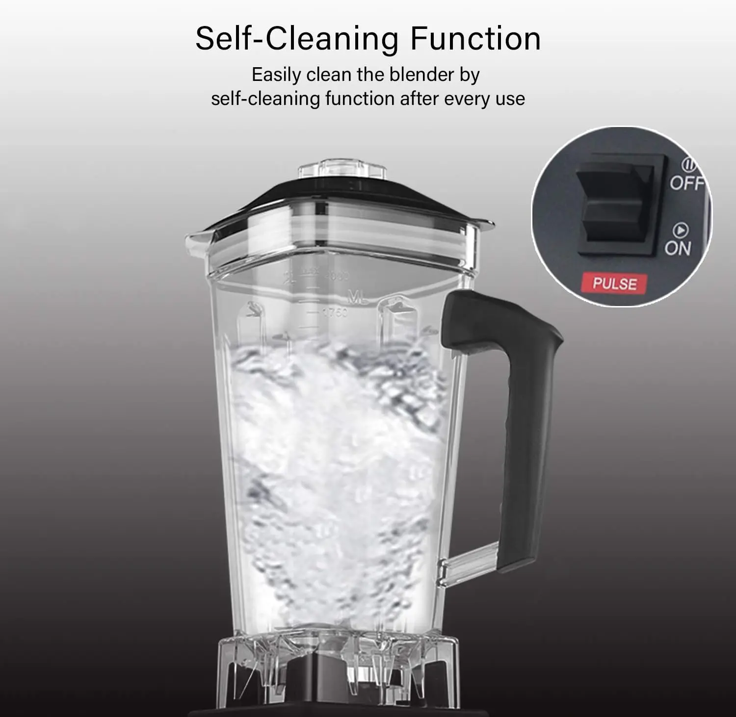 เครื่องปั่นแบบตั้งโต๊ะแบบมืออาชีพ - เครื่องปั่นสําหรับบ้านและเชิงพาณิชย์กําลังสูงสูงสุด 2200W พร้อมตัวจับเวลาสําหรับสมูทตี้ น้ําแข็ง ผลไม้แช่แข็ง และ S