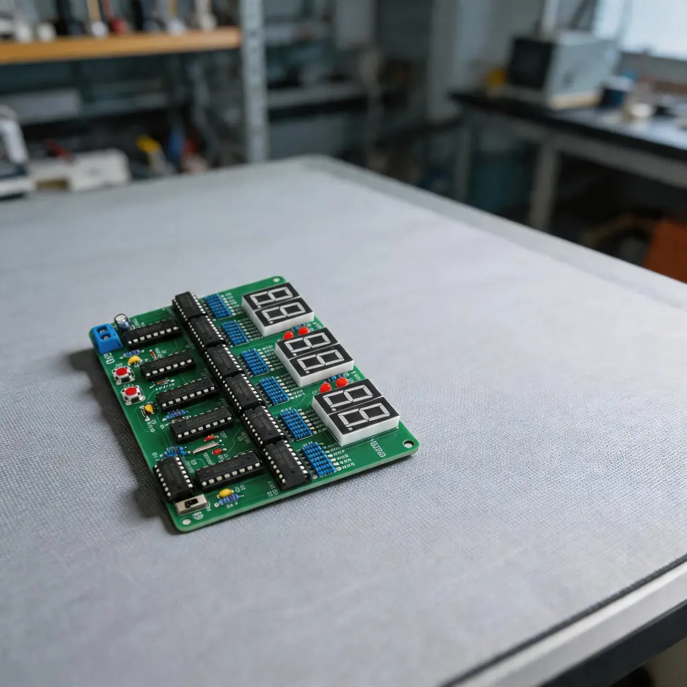 6 Digit DIY Clock Kit for Soldering Practice Electronics Learning Project for Students and Hobbyists No Microcontroller Required