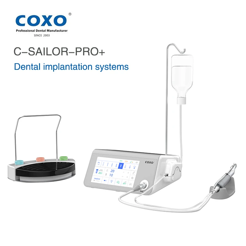 

COXO C-Sailor Pro+ Dental Implantation System Implant Motor with Led light Contra Angle Handpiece Surgical Brushless Motor