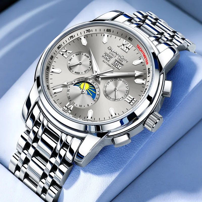 guanqin-men-watches-trend-fashion-multi-functional-original-brand-automatic-mechanical-wristwatch-moon-phase-calendar-waterproof