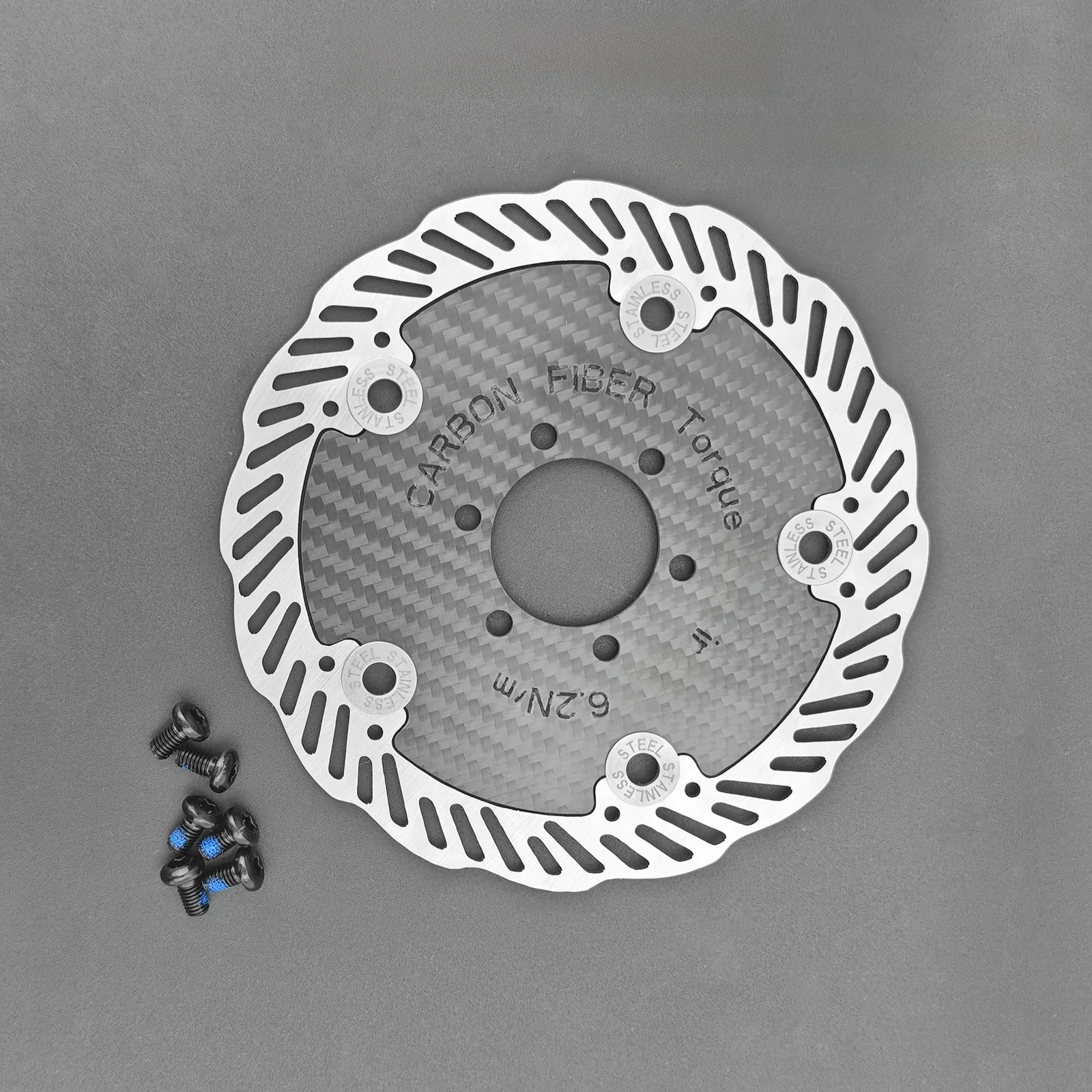 Carbon-Bremsscheibe 140mm 160mm Ultraleicht MTB für Rennrad für Rotor für Center Lock 6 Bolzen Edelstahl Fahrradteile – Detail 7