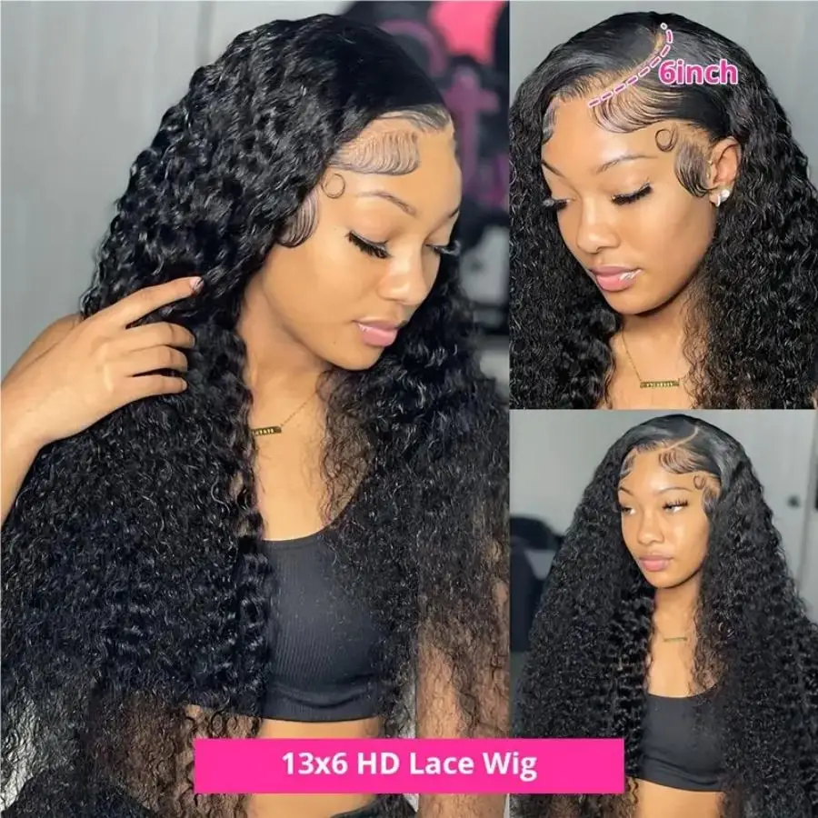 Deep Wave Frontal Wig 13x6 Hd Lace Deep Wave Wig Human Hair Wigs For Women Human Hair Lace Frontal Wig Brazilian Wigs Human Hair