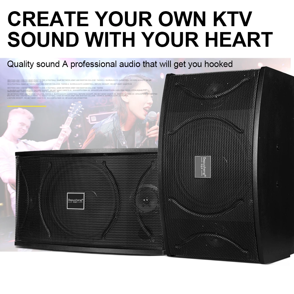 D100 10 Inch Speaker Wireless mic Sound Equipment/Amplifiers/Speakers For dj Stage home theater sound system speaker