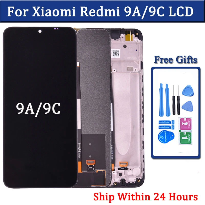 6.53 inches For Xiaomi Redmi 9A Display LCD Touch Screen Digitizer For Redmi 9C LCD Replacement Phone Parts Assembly