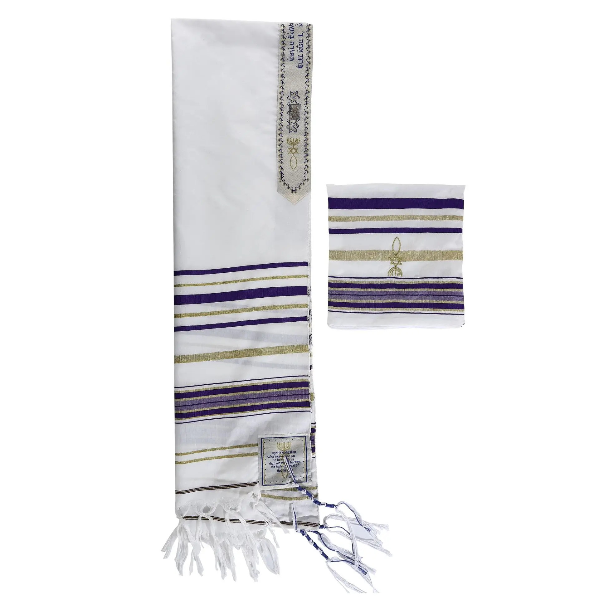 180*50Cm Messianic Tallit for Christian Scarf Women Men Talit Prayer Shawl Jewish Prayer Scarves Cotton Pashmina