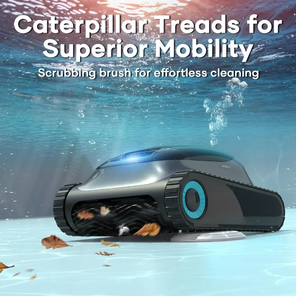 Aspirapolvere per piscina robotizzato senza fili per piscine interrate pulizia della linea dell'acqua a parete WavePath 2.0 navigazione intelligente (2024 nuovo)