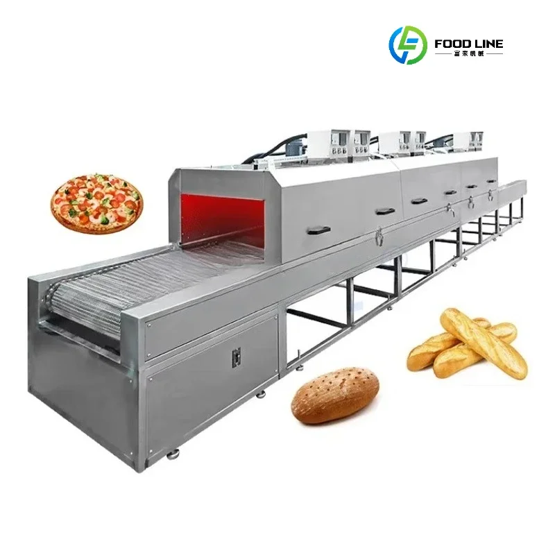 Industrial Bakery Equipment Pita Bread Gas Electric Cookie Biscuit Bread Baking Tunnel Oven Customized