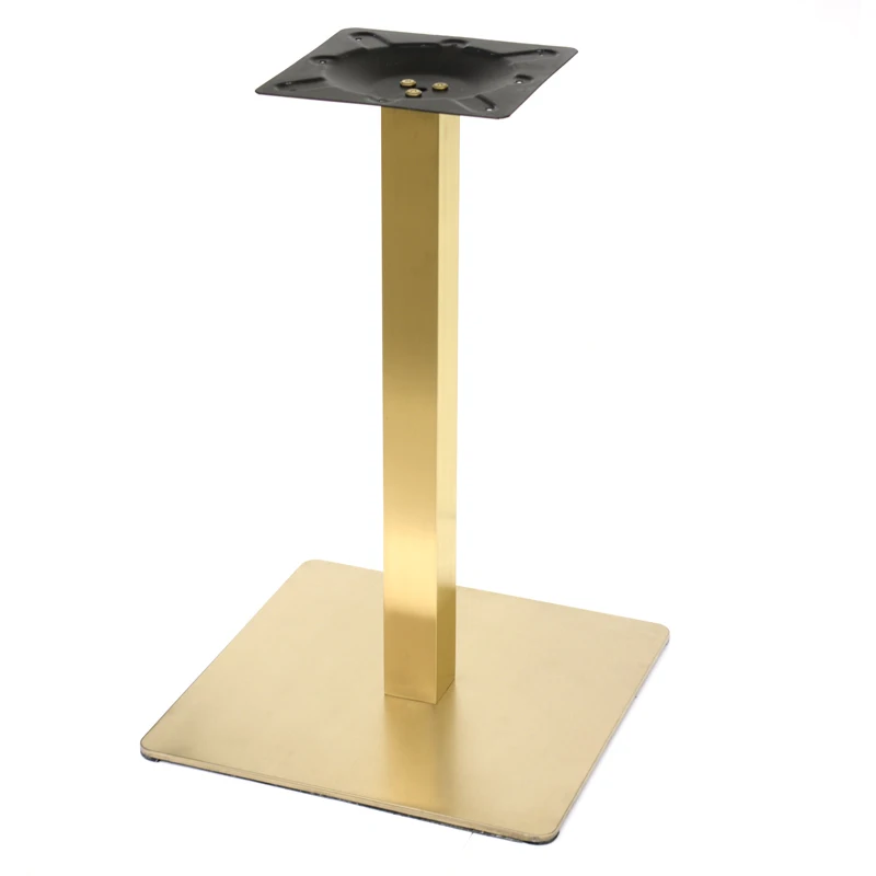Luxury stone Nordic design stainless steel table gold metal table base