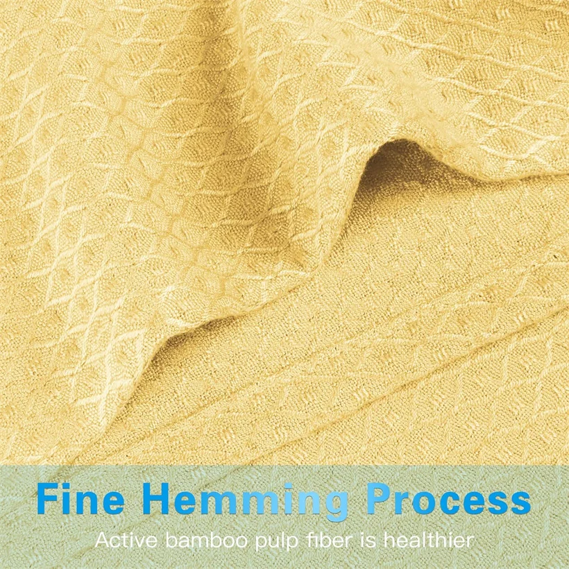 100% Bamboo Fiber Summer Cooling Blanket Soft Breathable Sofa Bed Cool Blanket for Adults Kids Lightweight Air Conditioner Quilt
