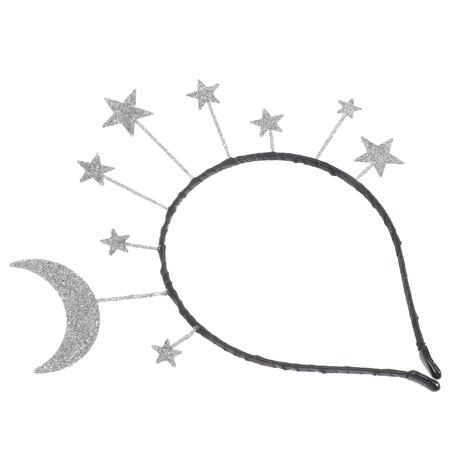 

1Pcs Star Moon Hairband Glitter Powder Delicate Headband for Carnival Party Birthday New Year Stage Performance Girls Hair