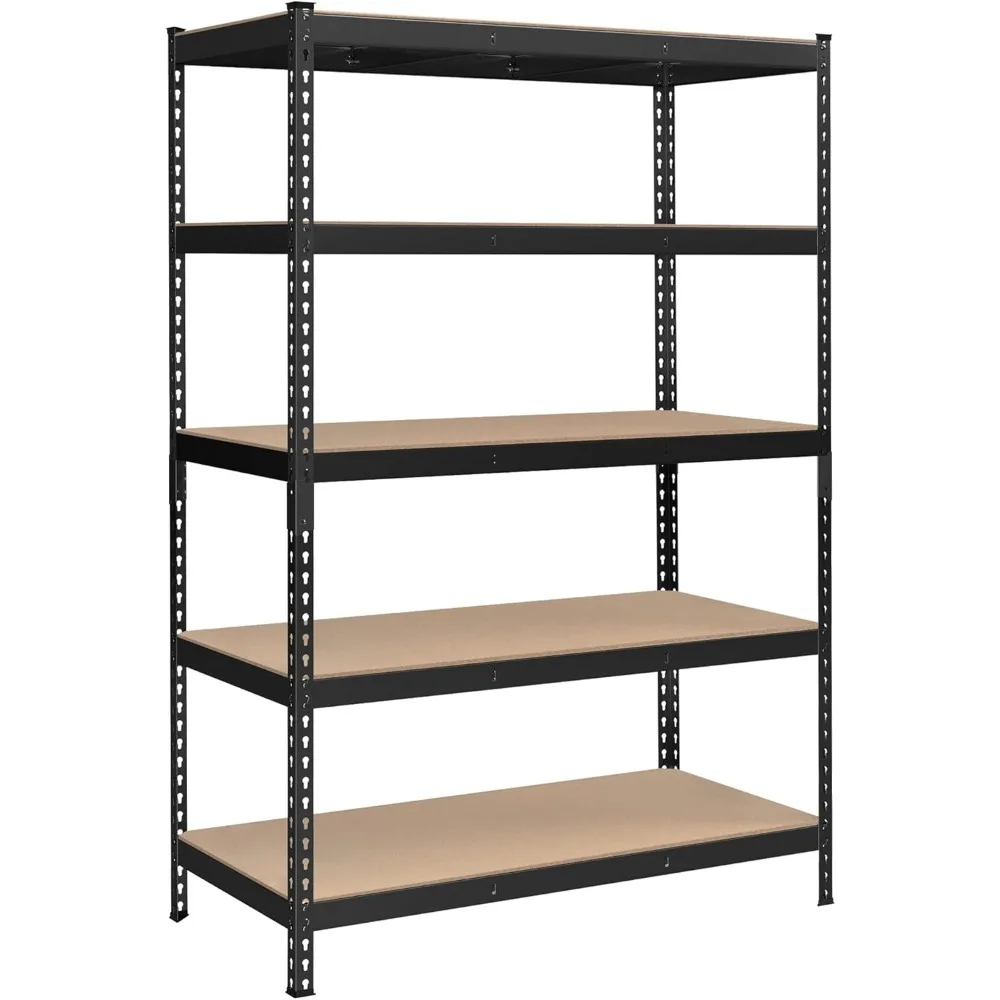 5-Tier Storage Shelves, Garage Storage, Boltless Assembly, Adjustable Shelving Unit, 23.6 x 47.2 x 70.9 Inches