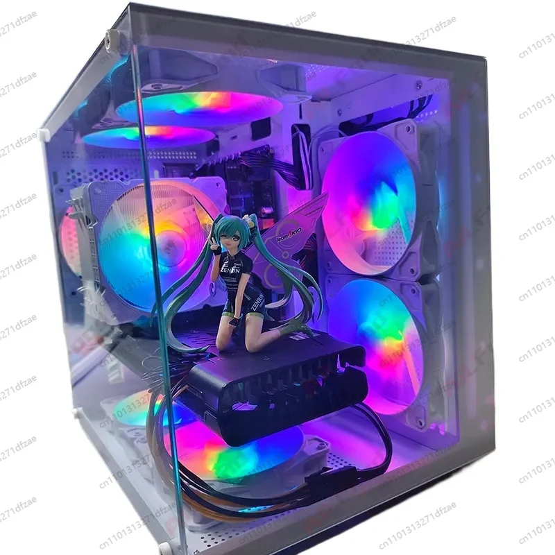 كمبيوتر مكتبي R5 2600X R5 2600x 16G Ram 256T SSD RX580 Win10 Win11 لوحة أم للألعاب مسبقة الصنع A320m #5