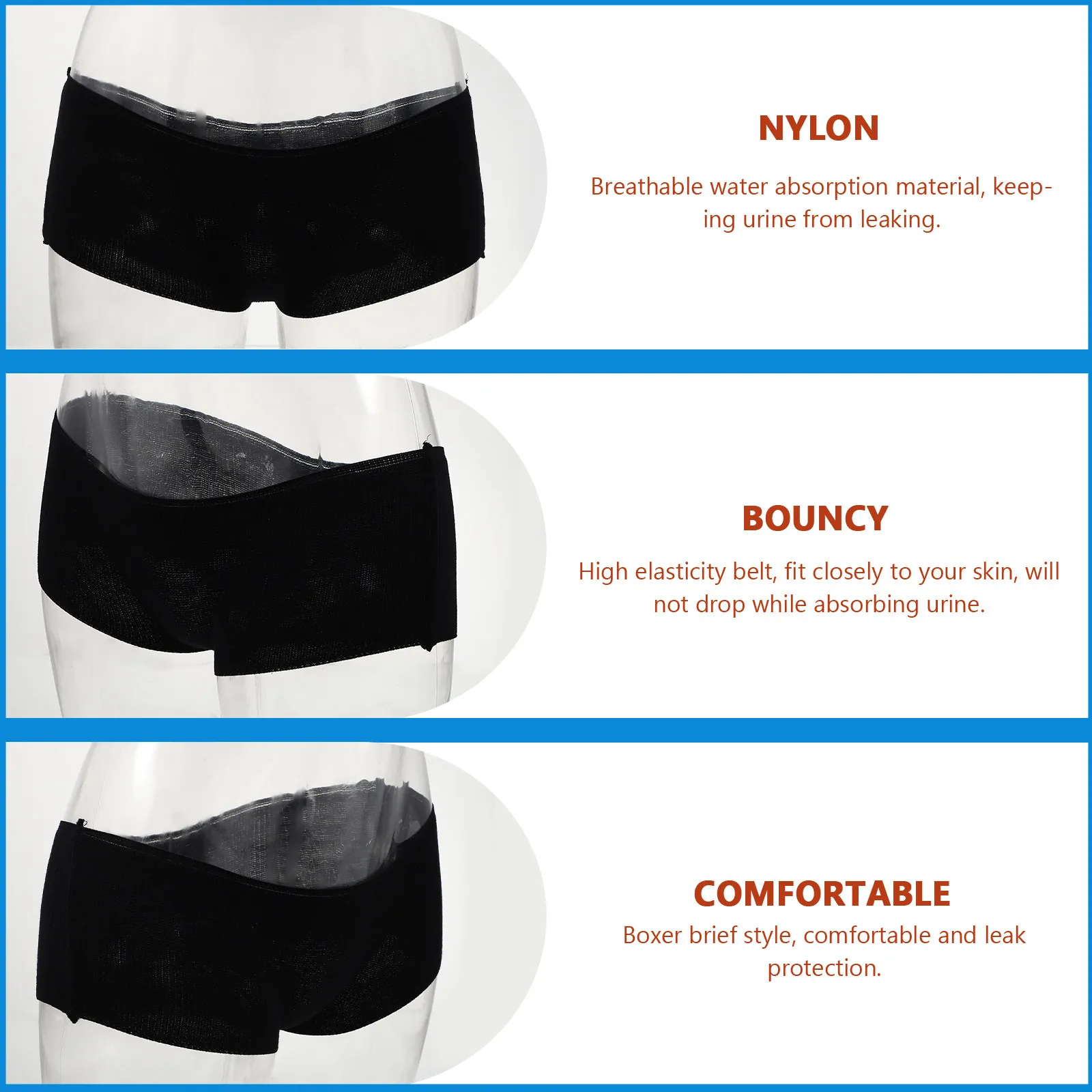 12Pcs Adult Incontinence Underwear Breathable Reusable Leak Protection Brief for Postpartum C-Section Recovery Menstrual Period