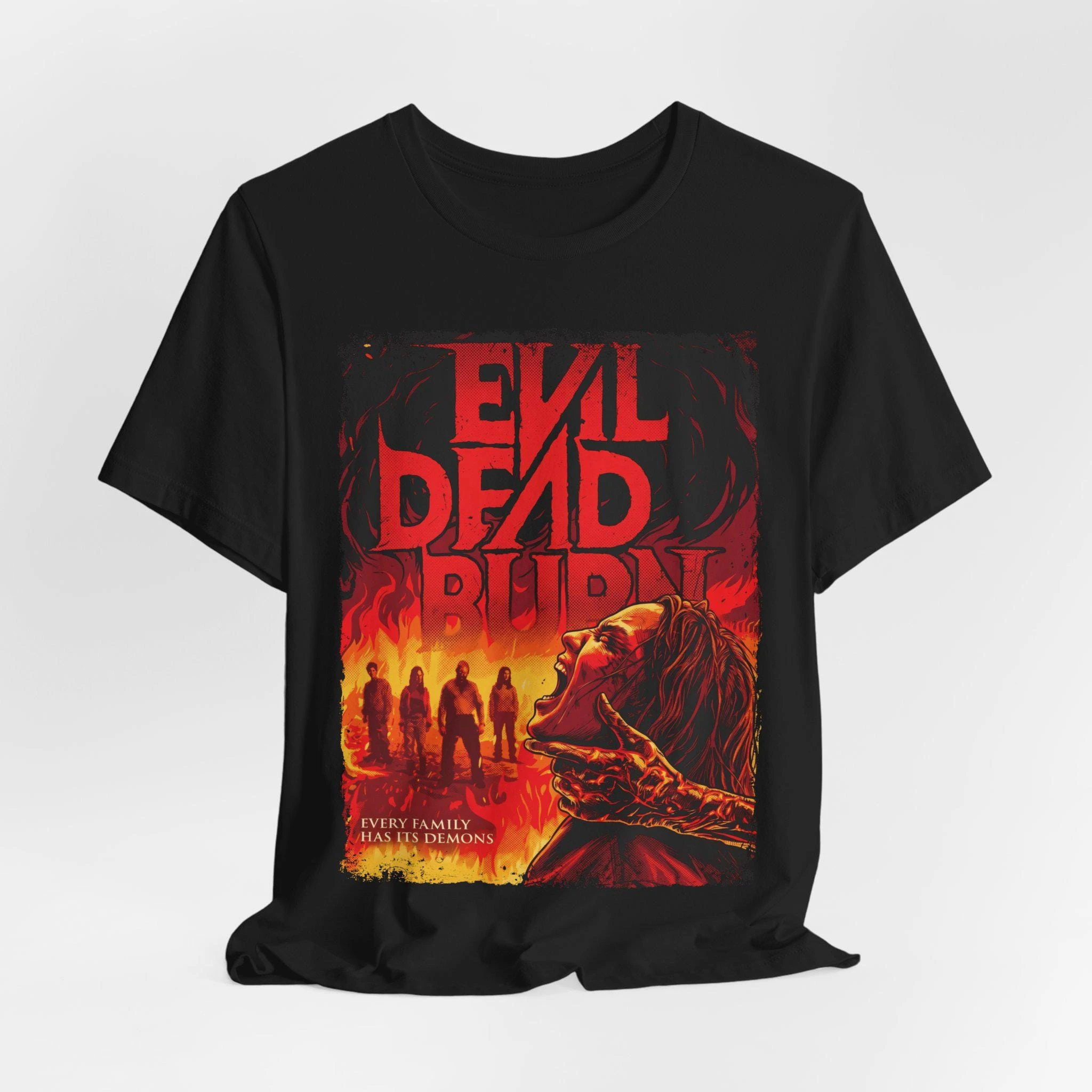 Neues Film-T-Shirt „Evil Dead Burn“ im Vintage-Stil, Sommer 2026, 100 % Baumwolle, Y2K-T-Shirt für Herren und Damen, Oversized, beliebtes Fan-Geschenk – Detail 6