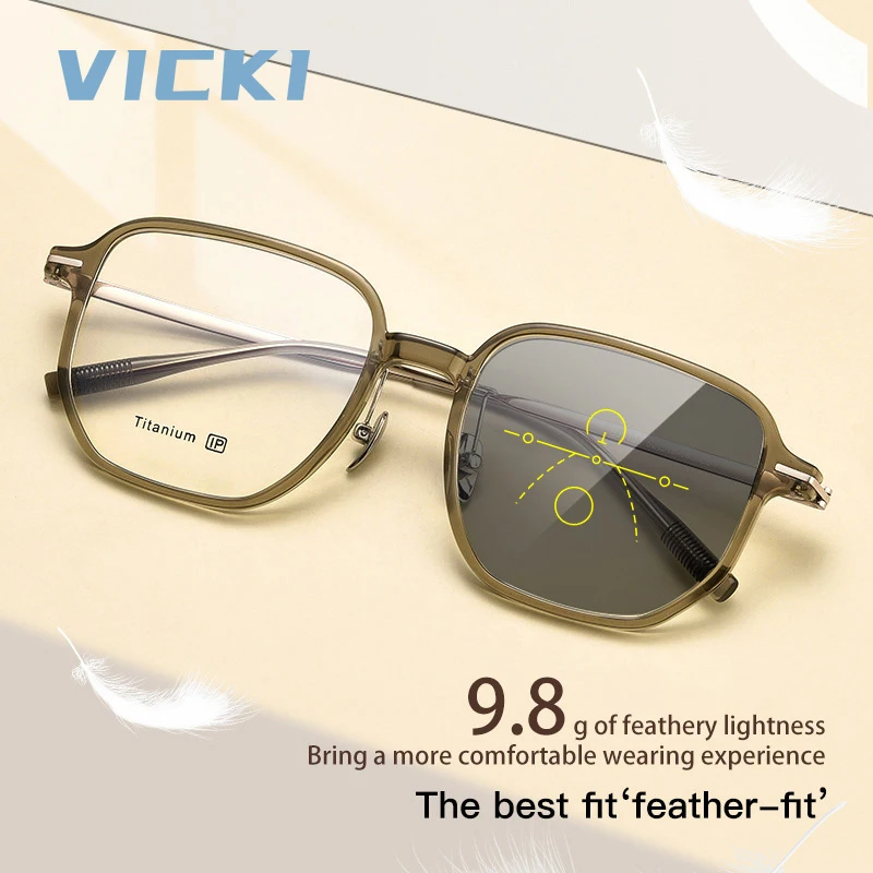 VICKI Ultralight TR Nearsighted Frame Fashion Eyewear Women Can Customize Prescription Multi-focus Glasses B5100J