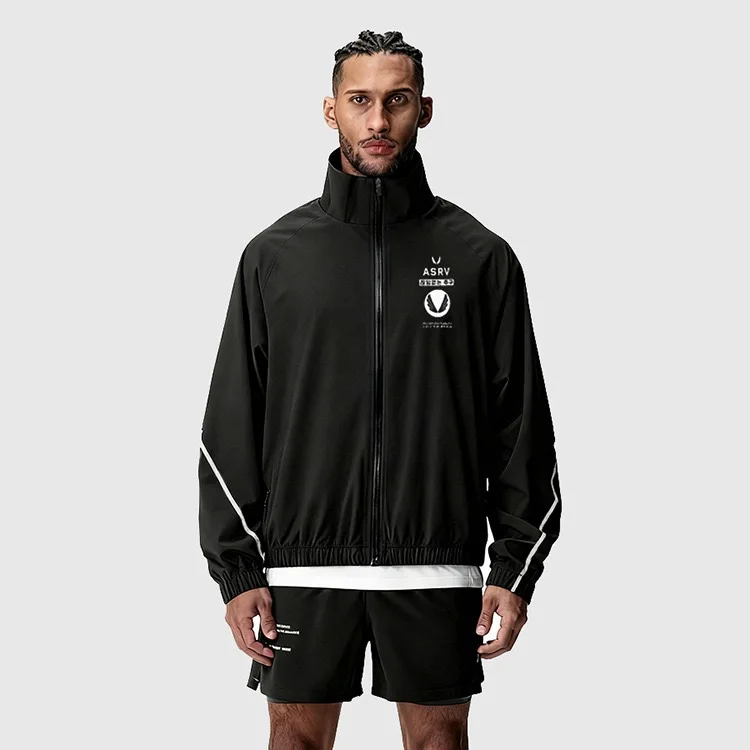 Nieuwe 2025 Heren Jaet Koreaanse Trendy Standkraag Rits Buitenkleding Qui Dry Waterdicht Veelzijdige Casual Top