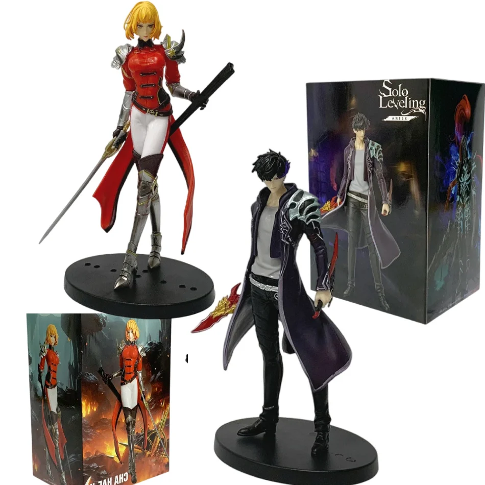20cm Auf Lager Upgrade (Anime-Version) Cha Hae-in Actionfigur PVC-Figur Sammlerstück Deko-Statue Modell für Anime- und Game-Fans