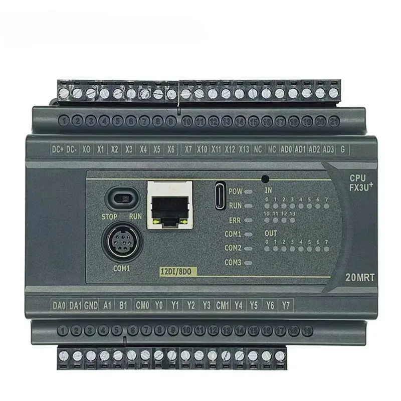4CH 0-10V 2CH 0-20mA Analog Input 2CH 100K High Speed Input FX3U 14 24 32 40 60 64MR MT RS485 4CH NTC 10K Ethernet