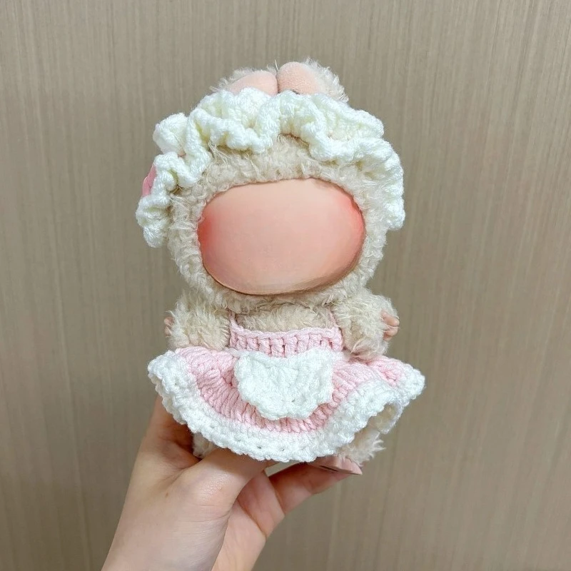 

Doll's Clothes for Labu 17cm Plush Doll Cute Mini Cute Skirt Housemaid Suit Clothing Doll Clothing Accessories for Gift