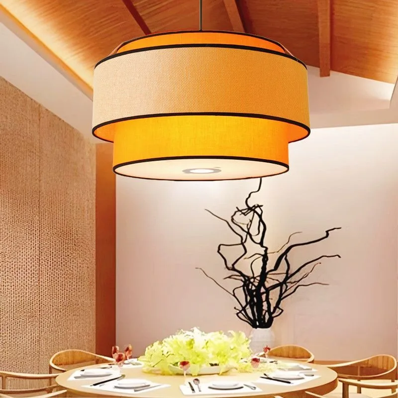 Wabi wind rattan handmade chandelier restaurant bar hot pot hotel commercial dining living tea room bed breakfast chandelier