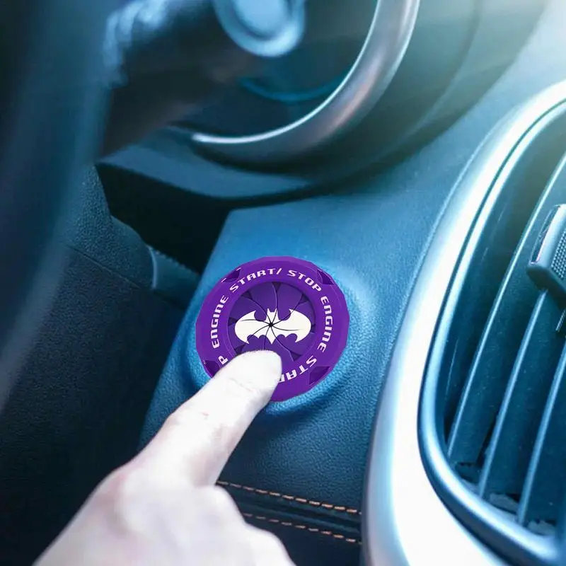 Push Start Button Cover Bat Design Start Stop Button Cover Protective Push Button Cover Universal Push Start Cover for Most Cars - Image 5