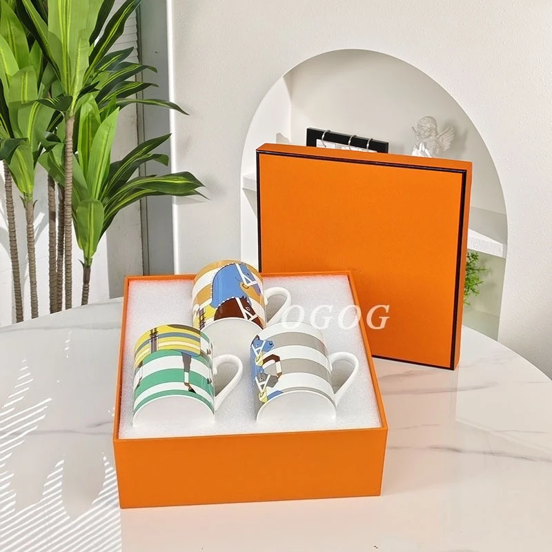 

Set Of Three Bone China Mugs Minimalist Design Ceramic Cups For Office Home And Daily Water Drinking