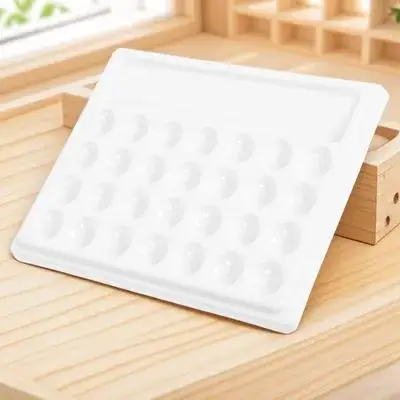 1 قطعة صينية الطلاء 28 ثقوب الفضاء توفير الصباغ صينية للزيت المائية الغواش اللون خلط لوحة لوازم الفنان