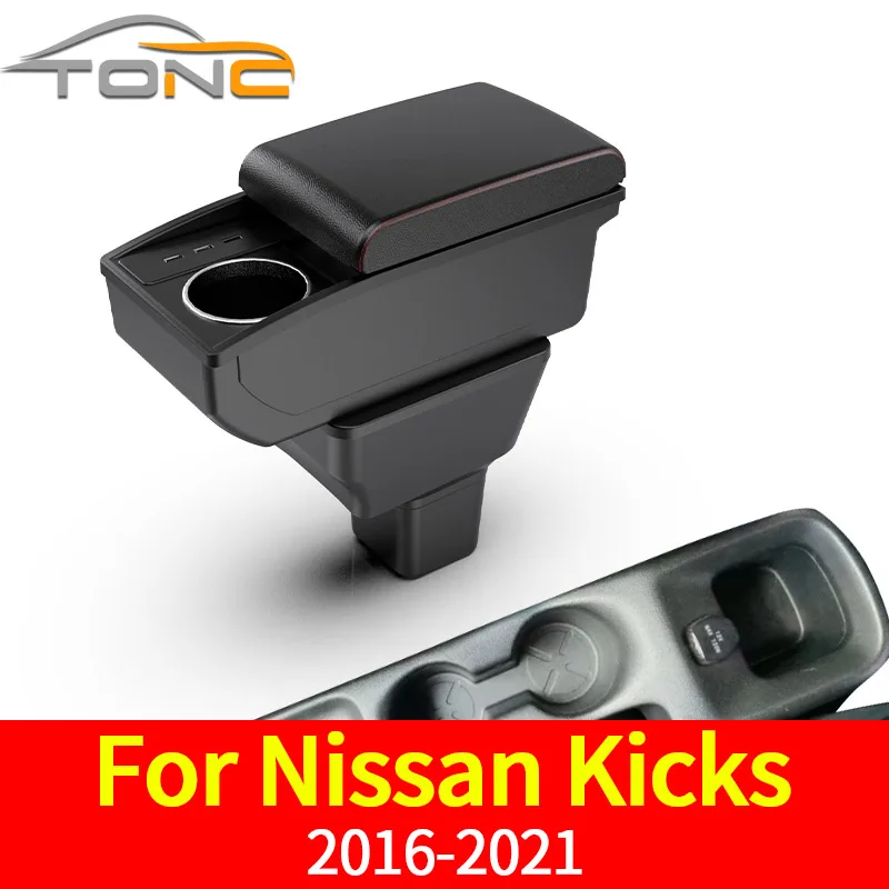 

Armrest For Nissan Kicks Armrest Storage Box 2016 2017 2018 2019 2020 2021 Hand Arm Rest Center Console Storage Retrofit Parts