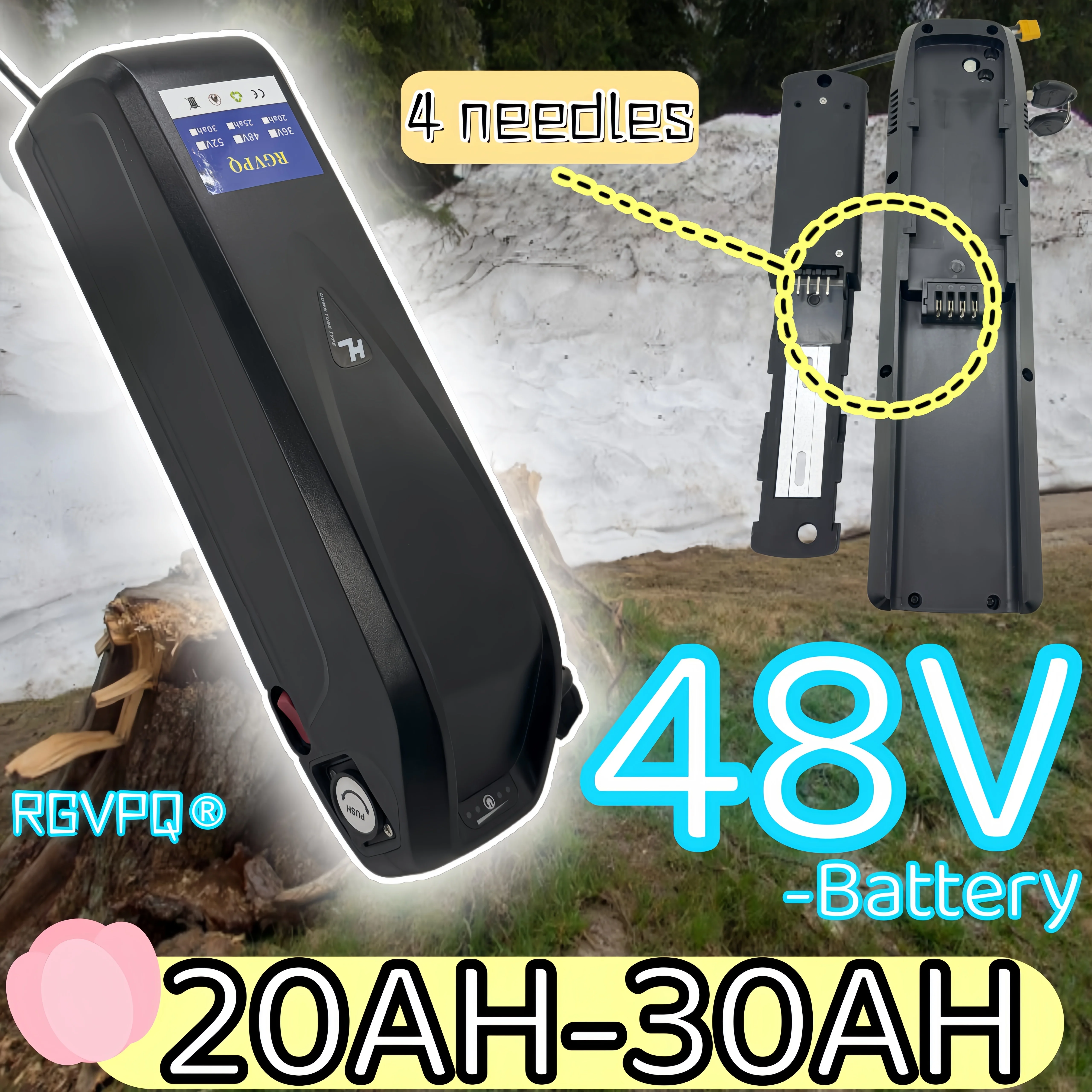 

, Hailong power assisted vehicle, 48V20AH-30AH XT60 4-pin seat, 18650 lithium battery, built-in BMS30AH air freight transport