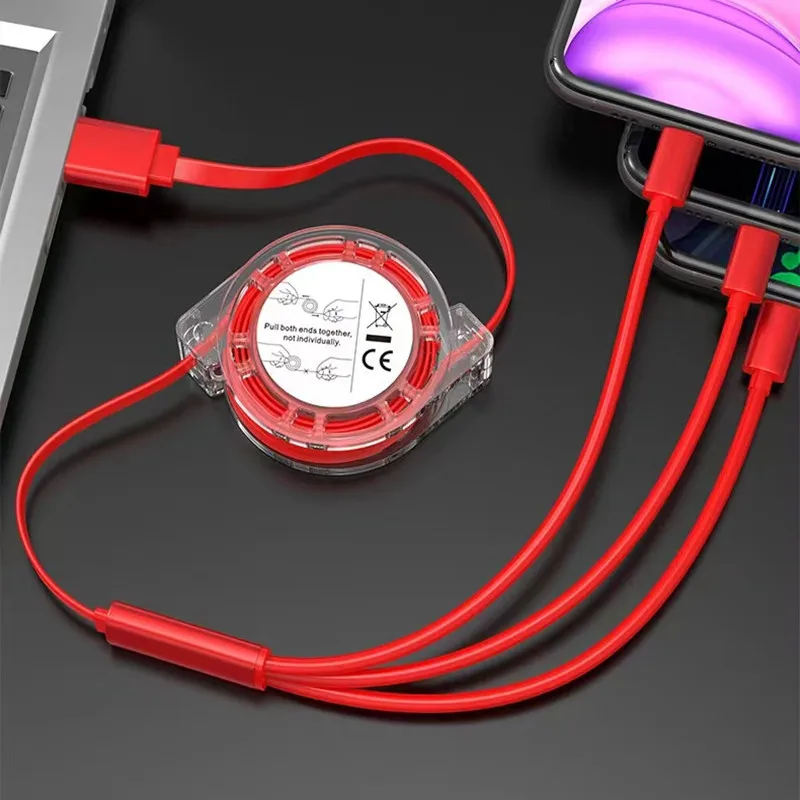 3 in 1 USB Cable Type C Micro USB Fast Charging Cable Android Quick Charge