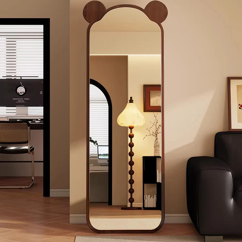 Standing Girls Mirror Modern Moving Living Room Full Body Long Luxury Bathroom Bedroom Mirror Floor Espelhos Home Decorations
