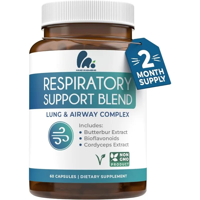 

Капсулы для здоровья дыхательных путей и легких - способствуют очистке дыхательных путей от слизи - чисто натуральная травяная формула для очищения легких