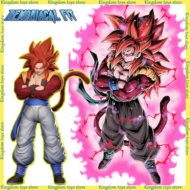 

Demoniacal Fit Dragon Ball Action Figure 3.0 Figures Super Saiyan 4 Gogeta Figurine SHF SSJ4 Gogeta Collectible Model Toy Gift